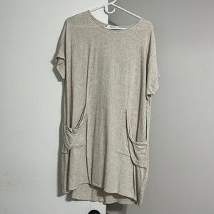 CLJA Linen Dress • Cream • EUC • Xs/S